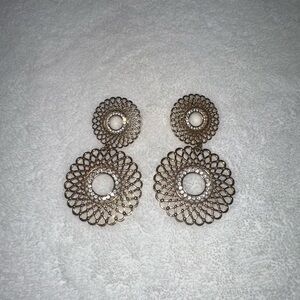 Express Gold Filigree Earrings